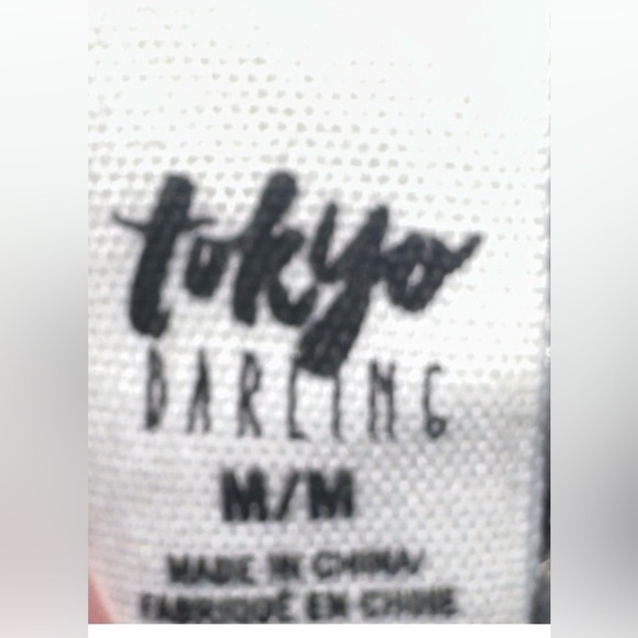 Tokyo Darling Gray Chiffon Embellished Teen Skirt - Size Med - Picture 4 of 4